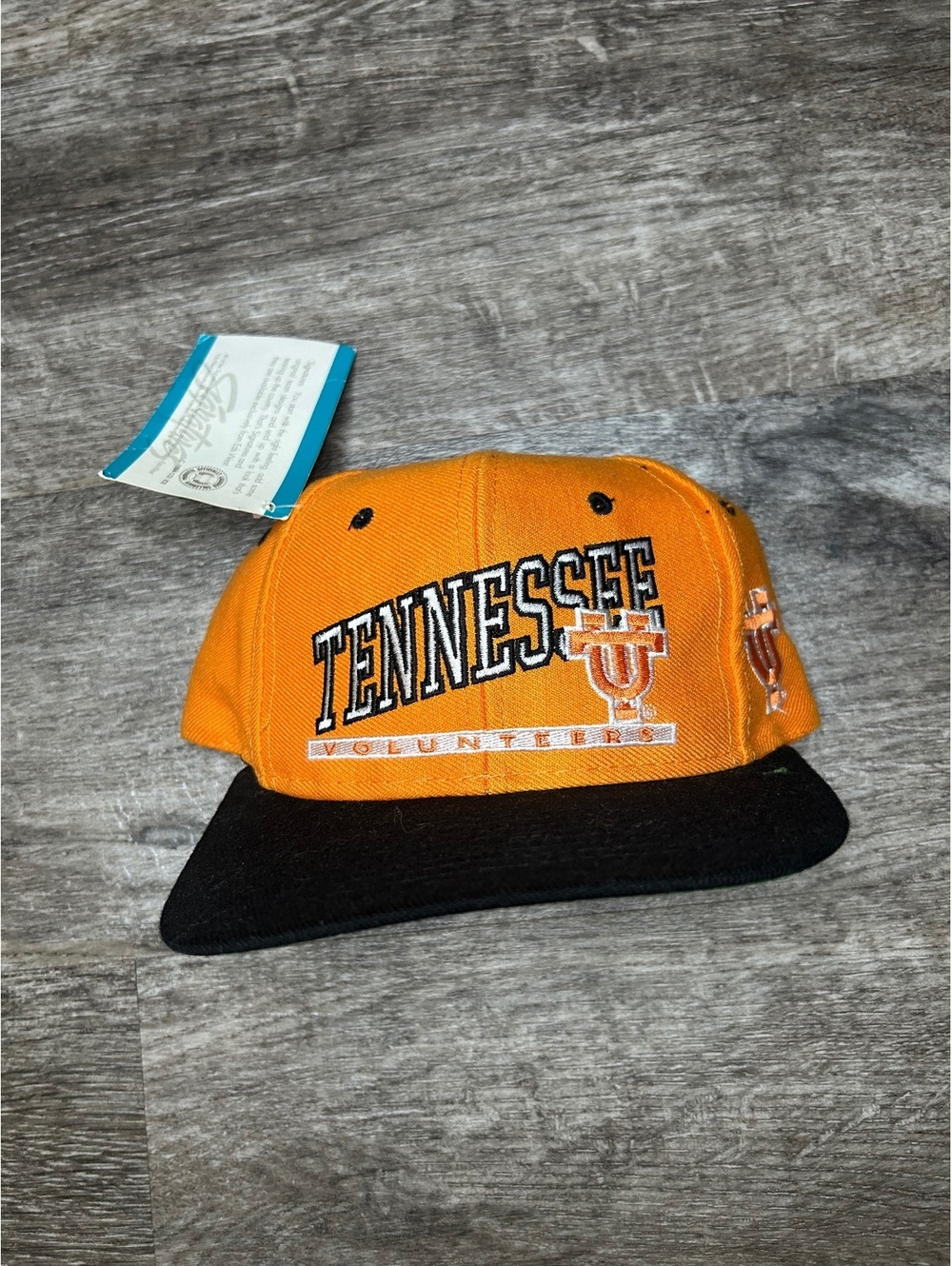 Vintage Tennessee Volunteers UT Snapback Hat Orange Black